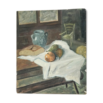Painting old still life oil
