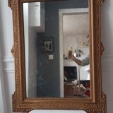 Miroir en bois et stuc doré 19ème