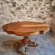 French antique walnut violin table, centre table with drawer, circa 1880–1900.