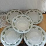 9 Badonviller Terre de Fer soup plates