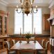 Large Dutch brass chandelier, 12 lights