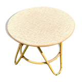Small table in vintage rattan 1960