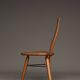 Italian oak accent chair, 1950s