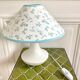 Ceramic lamp lampshade flowers