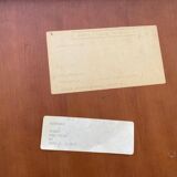 English display cabinet with 2 doors, mahogany imitation, 1990.