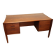 Vintage desk by Wilhelm Renz in double-sided teak, 1960s