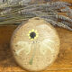 Glazed and decorated stoneware flower holder