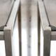 Pair of vintage side tables, chrome and smoked glass 1970