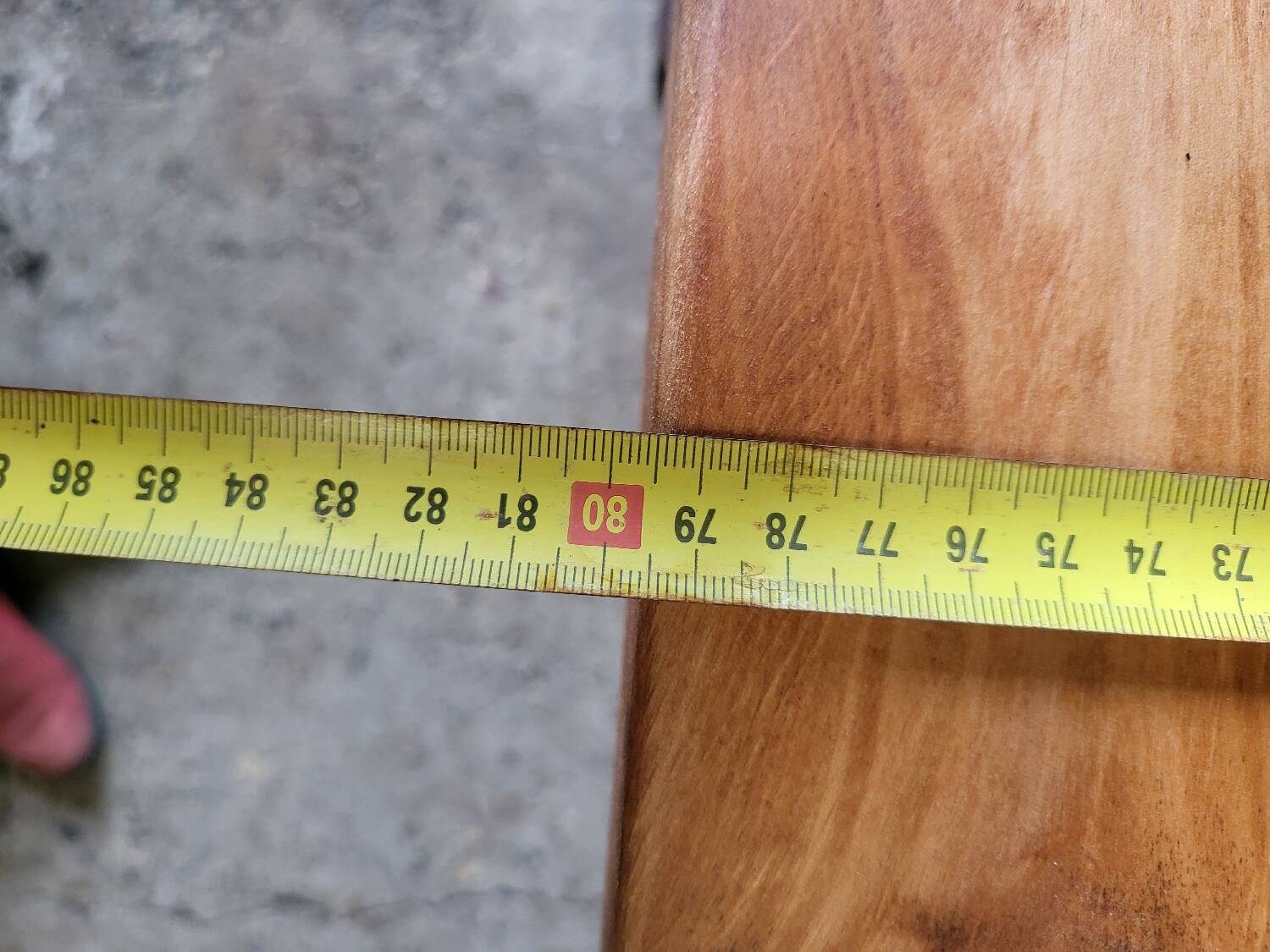 Large solid wood table – carefully restored – 200 x 80 cm