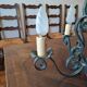 Wrought iron chandelier