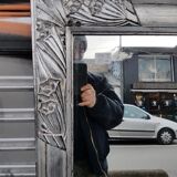 1930 silver mirror 136 cm x 82 cm