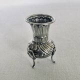 Tripod vase soliflore silver