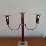 Pair of three-burner candlesticks