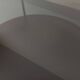 Vintage Italian round coffee table in rosewood, chrome metal, glass.