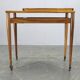 Mid Century Walnut Serving Cart, Czechoslovakia, 1970s