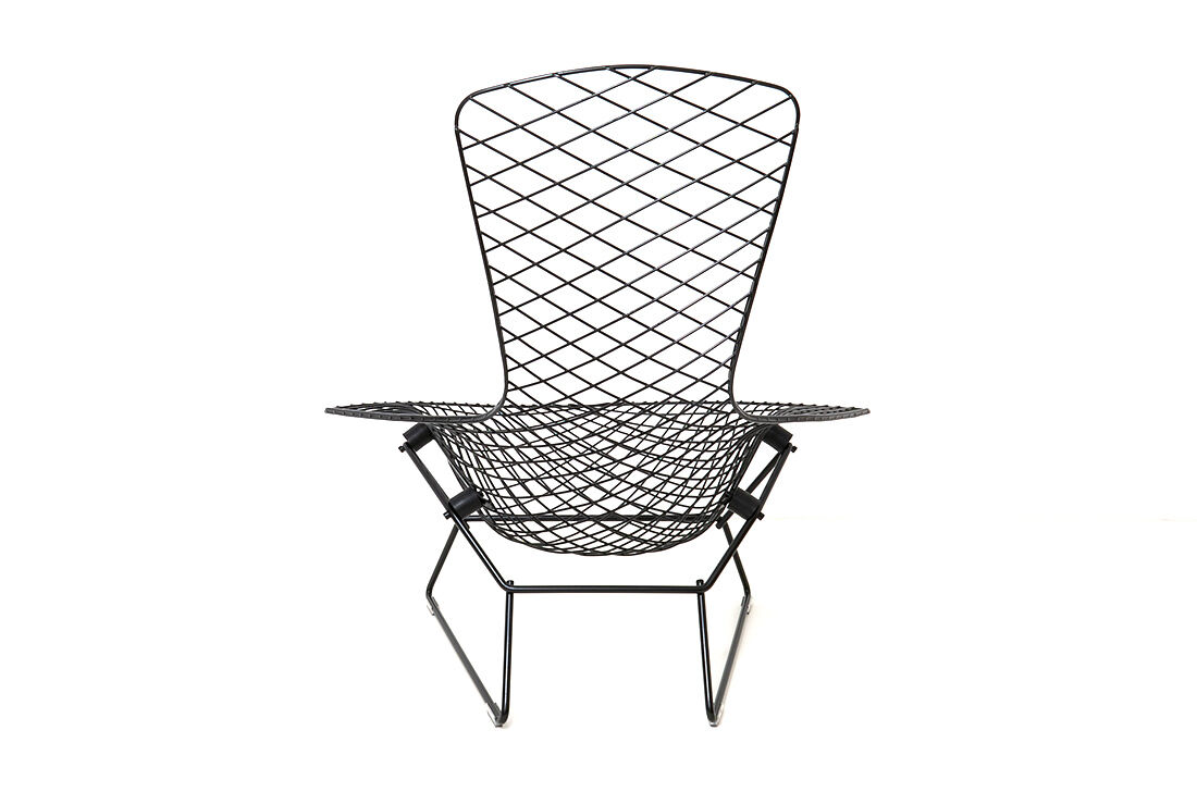 Black "Bird Chair" by Harry Bertoia for Knoll International