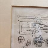 Engraving 19th century Nicolas Jacob Bourgery Medical instruments Anatomy Surgery