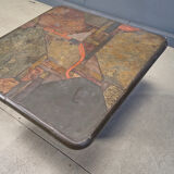 Brutalist side table by C. Kneip, 1991