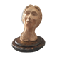 Bust face of woman art design 1950