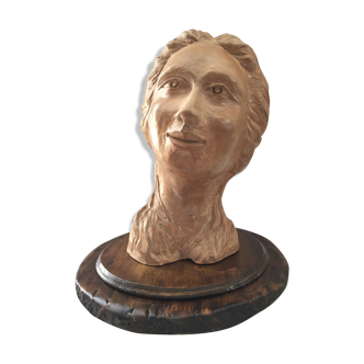 Bust face of woman art design 1950