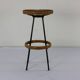 Original sixties rattan bar stool by Rohé Noordwolde Holland