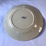 Flat plate of the longchamp earthenware factory, doria model,  iron land