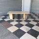 Vintage coffee table in travertine
