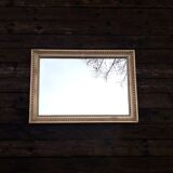 Old wall mirror - Wood and gilded stucco - 1940