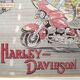 Old Harley Davidson roller blind