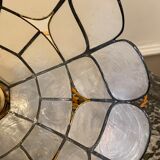 Suspension mother-of-pearl and brass diam 25 cm