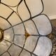 Suspension mother-of-pearl and brass diam 25 cm