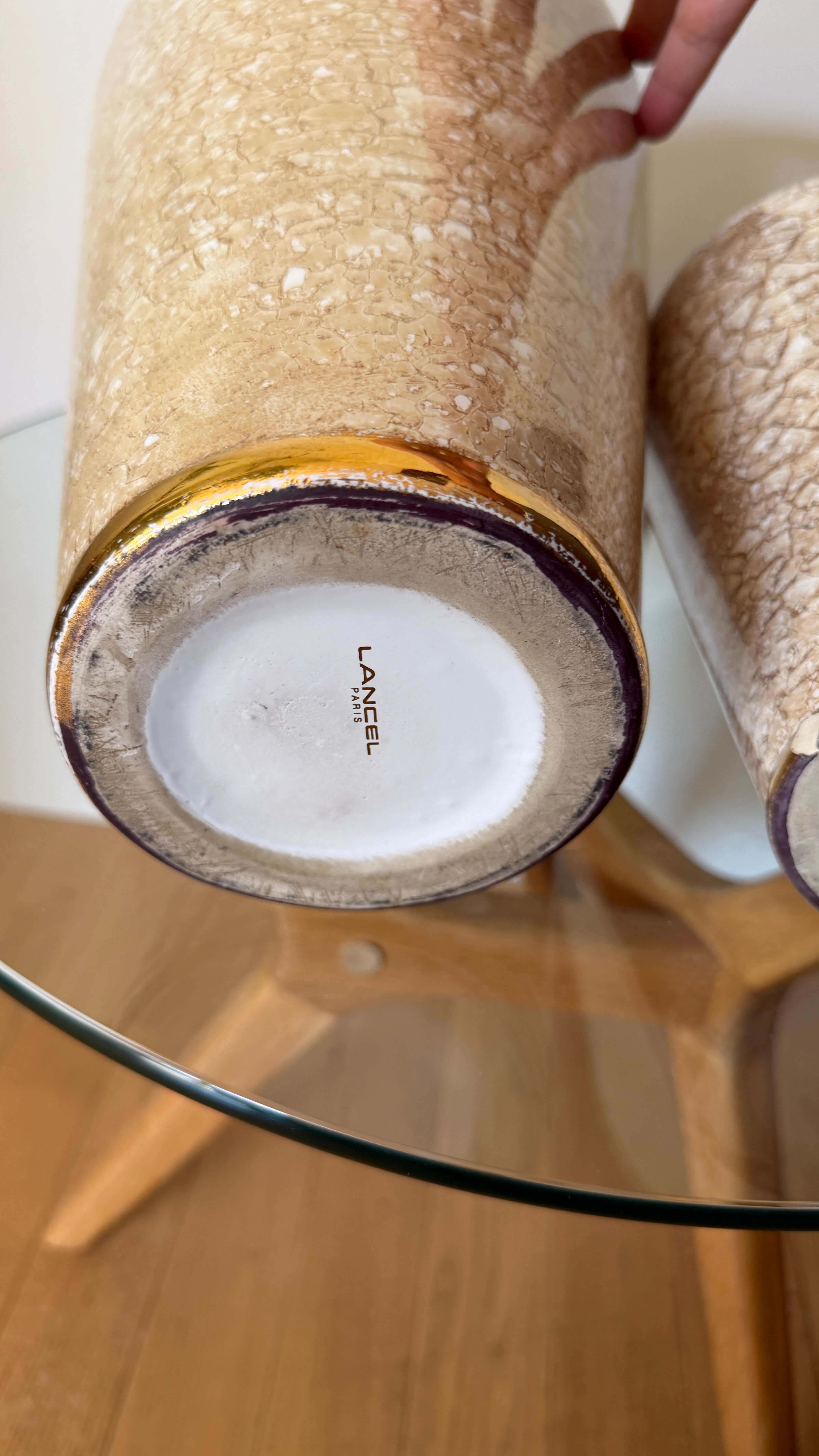 Two Lancel vases
