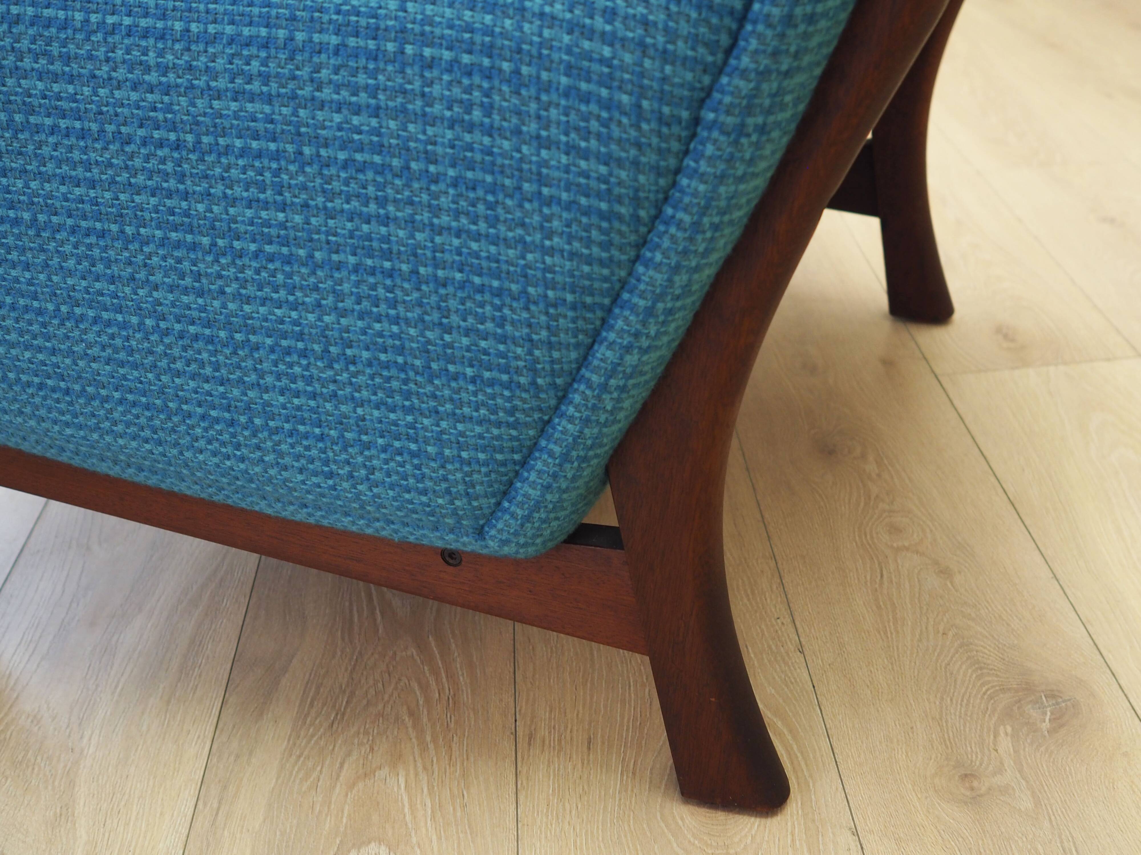 Blue armchair, Danish design, 1960s, production: Denmark