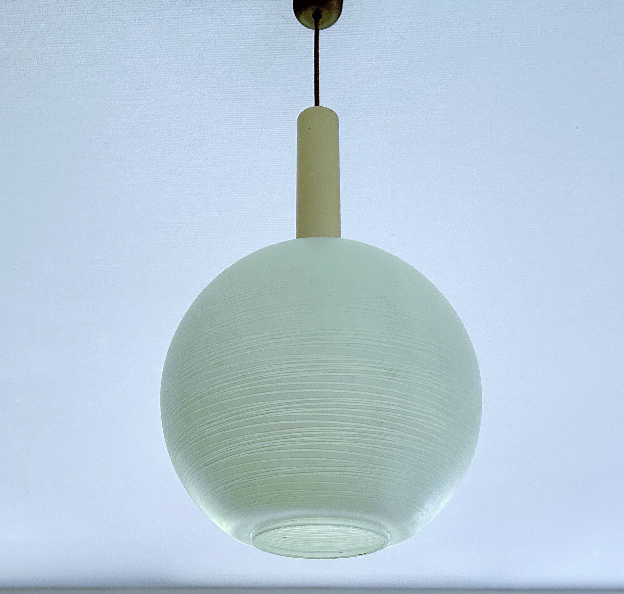 Vintage Glass Globe Pendant Light