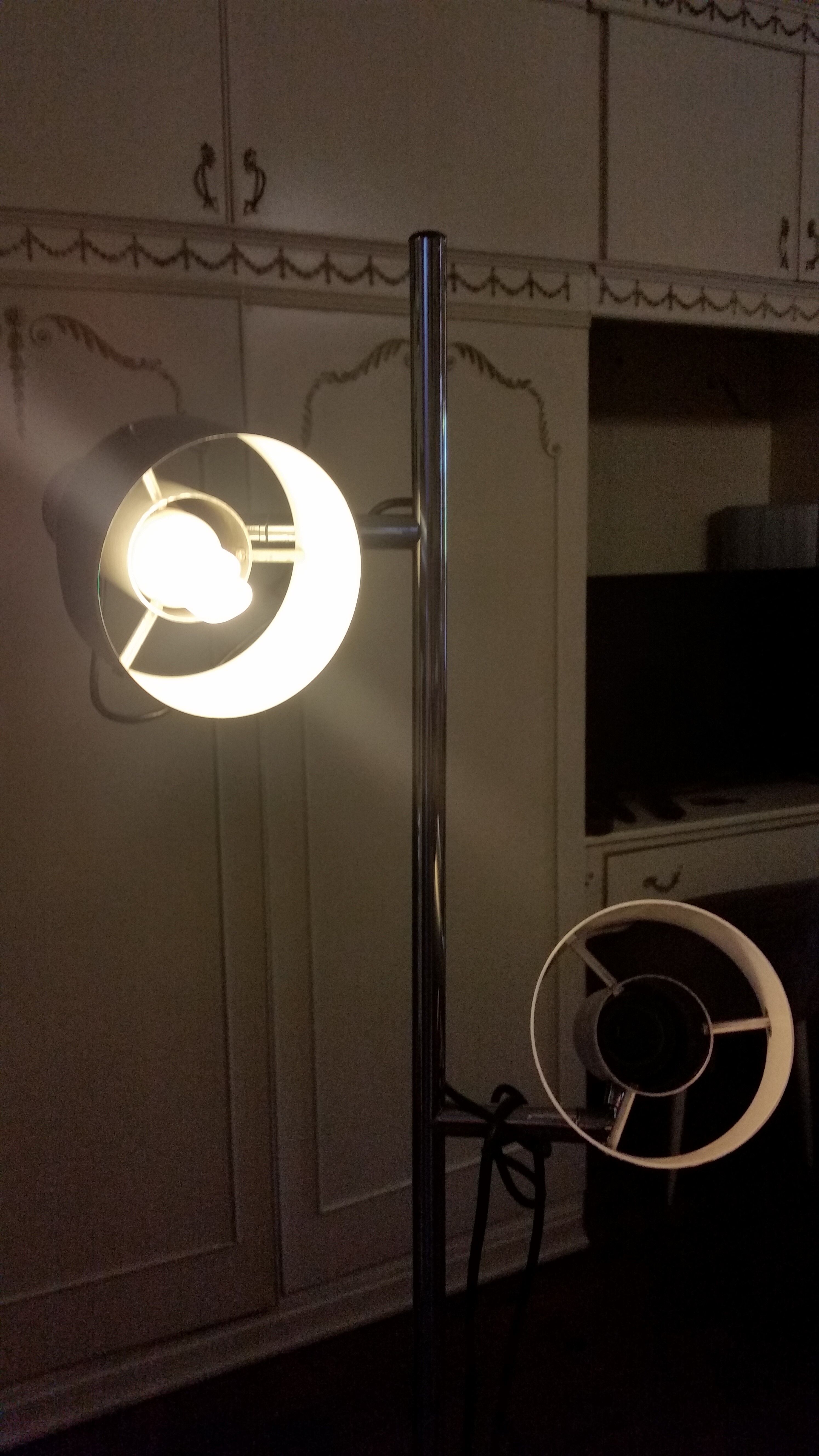 Floor lamp e-reader chrome brush 60/70