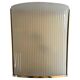 Large heavy glass wall light with a brass frame from the mid-century, 1950s, Italy.