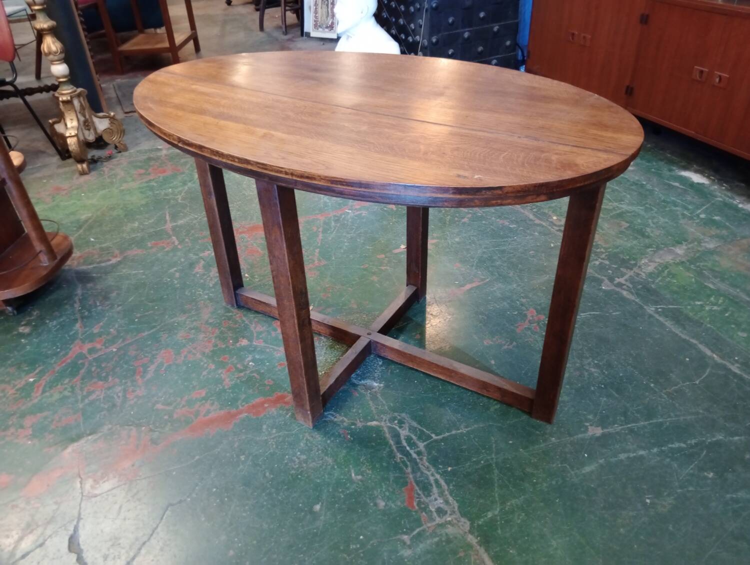 Art Deco oval coffee table