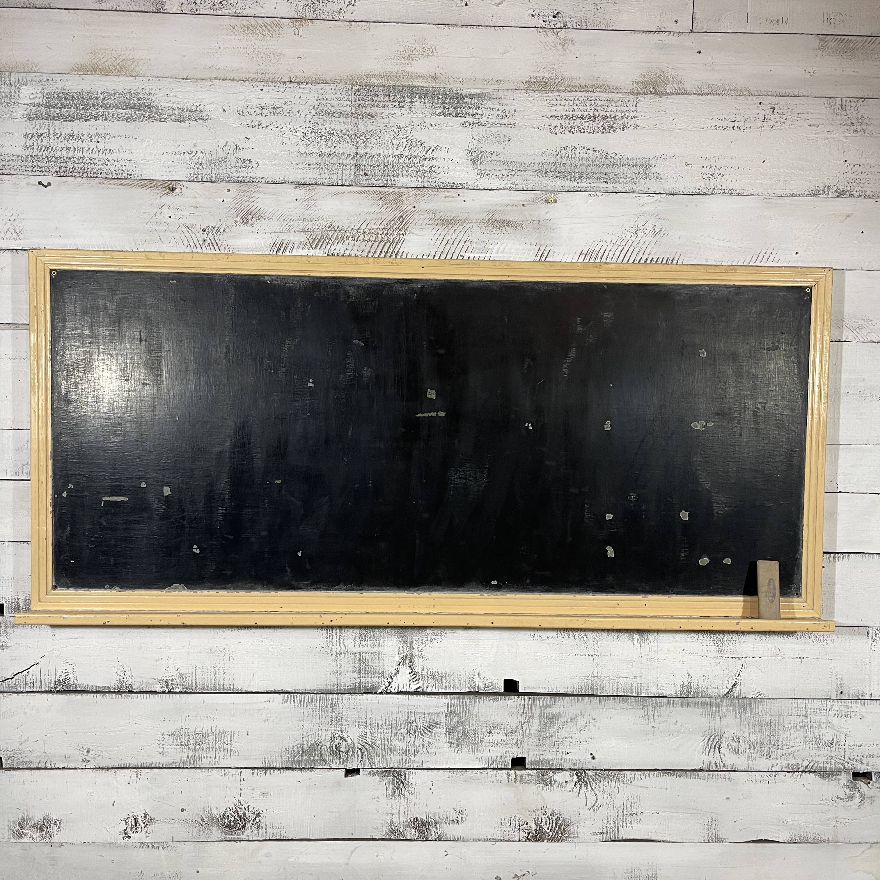 School wall blackboard