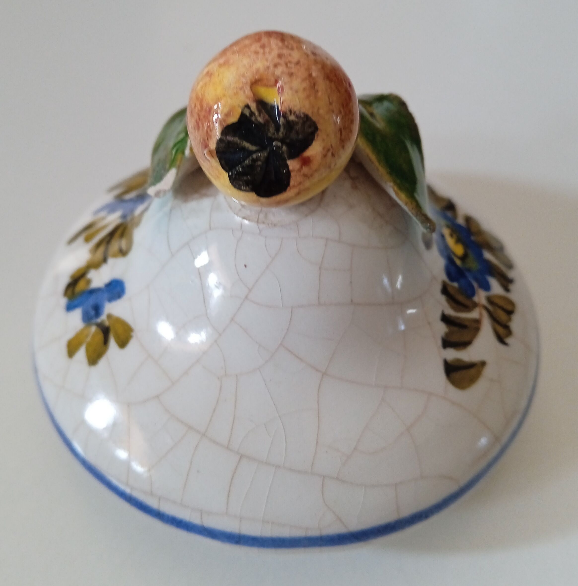 Small old earthenware spice pot