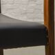 Teak and Black Leatherette Vintage Design Dining Chairs, 1960s