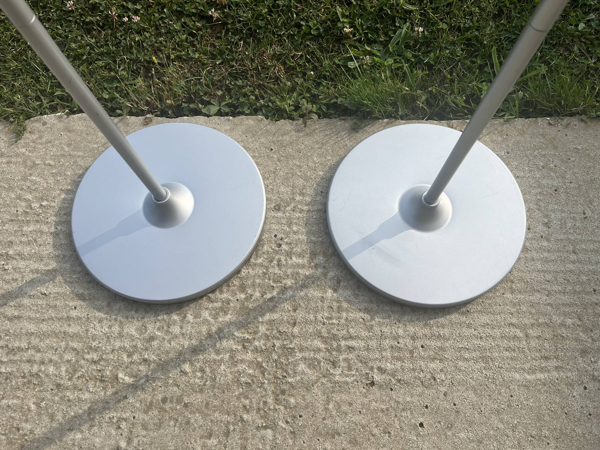 Pair of IKEA Svirvel floor lamps