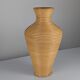 Grand vase de sol en rotin tressé, années 1970