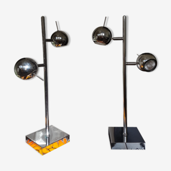 Pair of Hary Seylumiere lamps