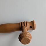 Vintage bamboo style coat rack with 4 hooks