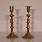 Pair of swedish candleholders brass 1960