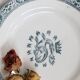 Flat plates 3, Terre de fer, Francis I motif, Salins, France