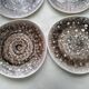6 flat ceramic plates from Niderviller Foam model