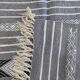 Hand-woven kilim rug in natural wool, 145x90 cm