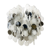Lustre en verre du milieu du siècle, années 1970