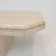 Italian travertine coffee table, 1980's